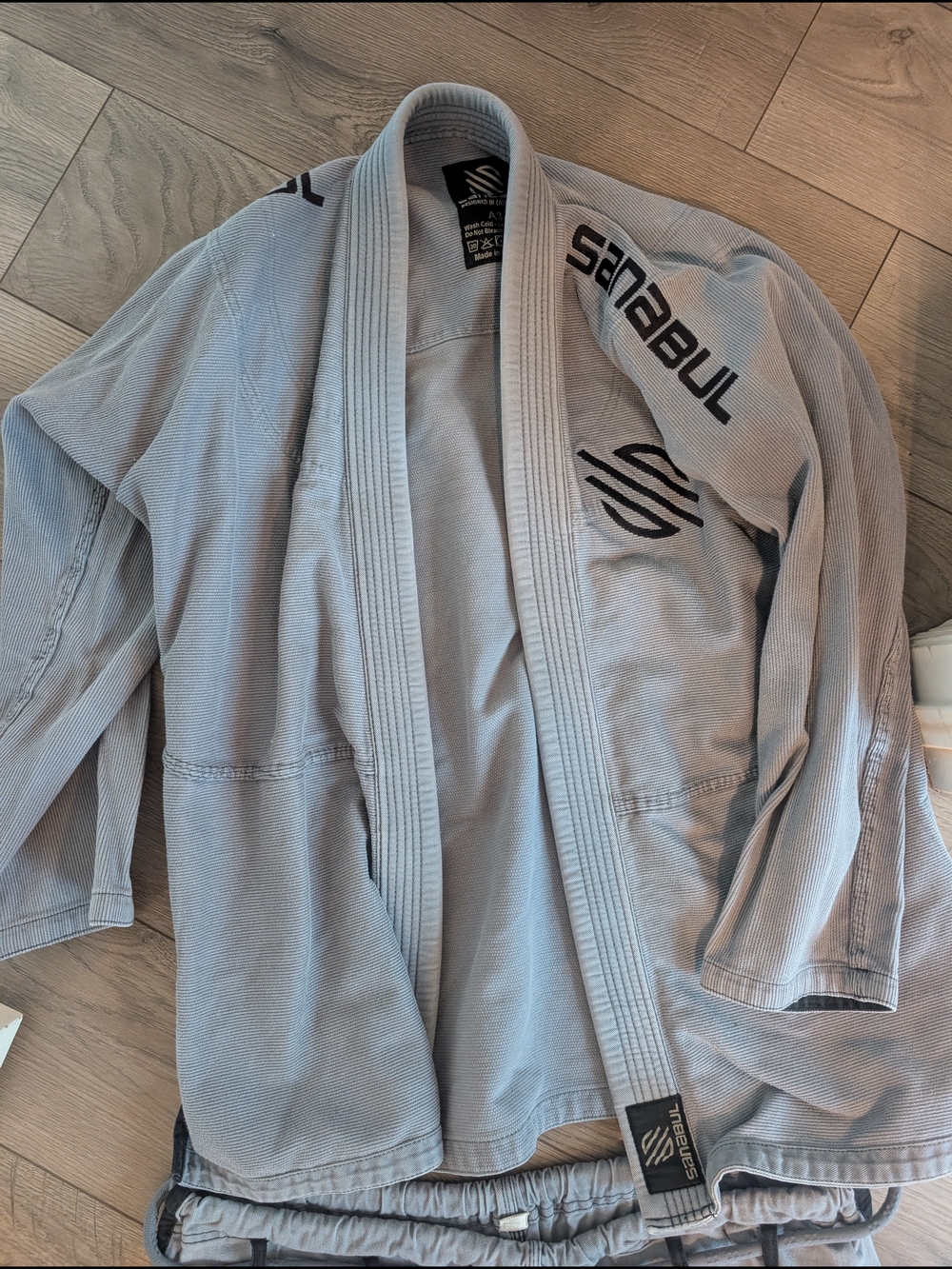 Sanabul Gray Men's Jiu-Jitsu Gi Pants - Lightweight Training Pant - Picture 2 of 3